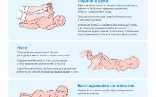 Как делать массаж новорожденному ребенку